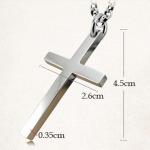 Sterling Silver Cross Pendant with 925 Silver Chain Necklace(N6030803)