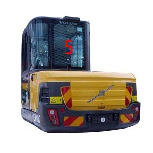 Quality Green EW60C VOLVO Excavator Glass Replacement Back Side NO.5 FCC wholesale
