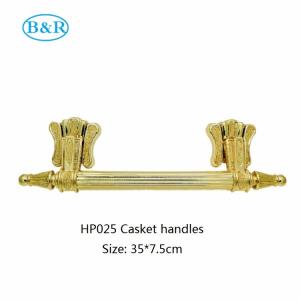Quality Gold Color Herrajes Para Ataudes 150kg Casket Handles Adornos Ataudes HP025 wholesale