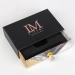 Matte Black Cosmetic Packaging Box Cardboard For Lip Serum
