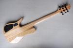Custom 6 Strings Neck Thru Body Electric Bass Guitar with 24 Frets Active Pickup