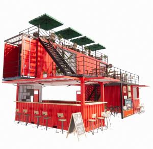 Quality Experience the Best of Beer/Coffee/Food Kiosks with Our 40FT Container Bar and Terrace wholesale