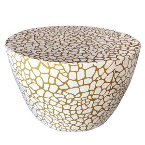 Quality Modern Art Crackle Round Centre Table Customisable Colours wholesale