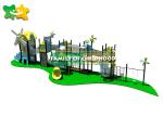 Fun Outdoor Playhouse With Slide And Swing , Kids Outdoor Climbing Equipment