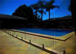 Mirror / Satin Finish Swimming Pool Glass Fence Stainless Steel Spigot Railing