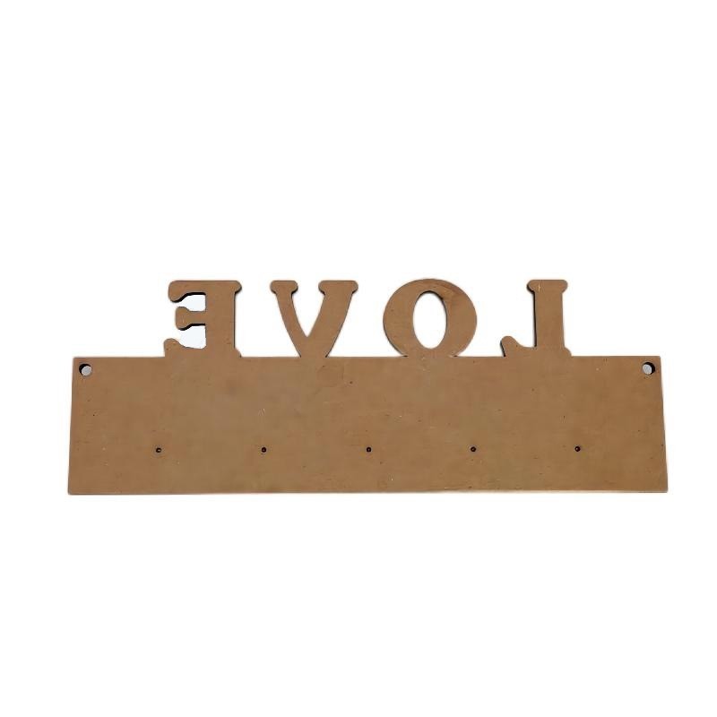 5mm Thickness Sublimation MDF Blanks LOVE HOME FAMILY Wooden Key Sign