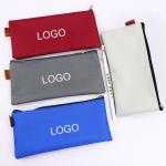 Oxford fabric pen bag 19.5*6.5*5.5cm four colors logo costomized