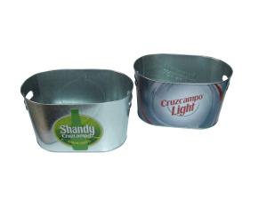Quality Galvanized Oval Metal Tin Ice Bucket wholesale