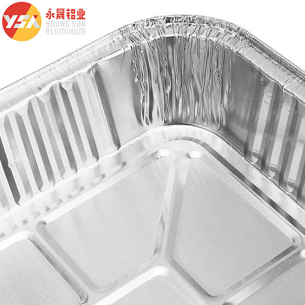 190ml Disposable Aluminum Cookware Aluminium Disposable Tray Foil Pan Lids