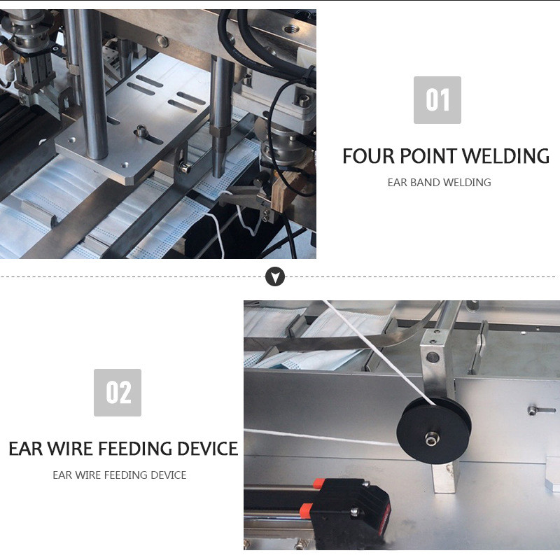 Plane Face Mask Earloop Welding Machine , Ear Band Welding Machine 220v 50Hz