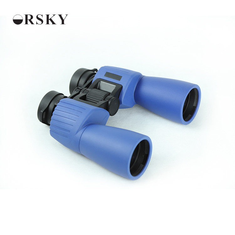 Waterproof 24mm Eye Relief Binoculars Wide View / Blue 7x50 Bird Watching Binoculars
