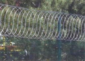 Quality Blades For Flat Wrap Razor Wire Panel , BTO10 12 18 22 Concertina Wire Fencing wholesale