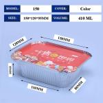 Manufacturer Customized Disposable Food Grade Aluminum Foil Lunch Box Container