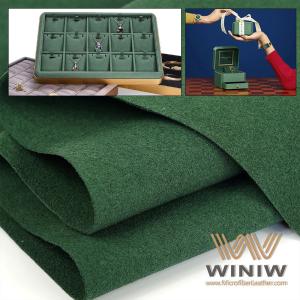Quality Odourless Faux Suede Vinyl Leather Show Case Making Material wholesale