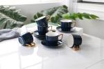 Handgrip 380cc Embossed Blank Plain Fine Porcelain Coffee Mugs