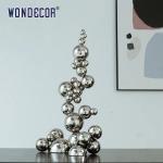 Indoor Abstract Art Decoration Metal Stainless Steel Ball Sculpture