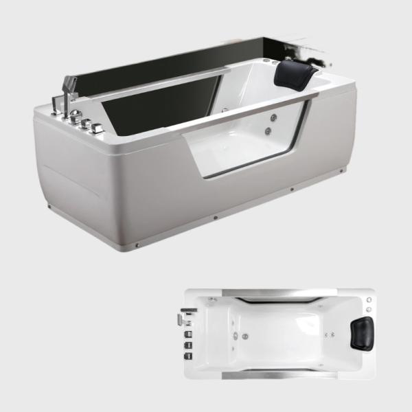 Non Porous 2-3 Person Cold Plunge Freestanding Jetted Tub Whirlpool Jacuzzi Hot