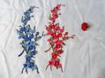 Hot Fix Motif Wintersweet Embroidery Lace Flower