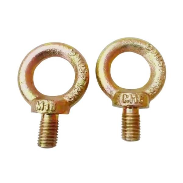Yellow Zinc Plated Steel JIS 1168 Lifting Eye Bolt for Durable and Sturdy