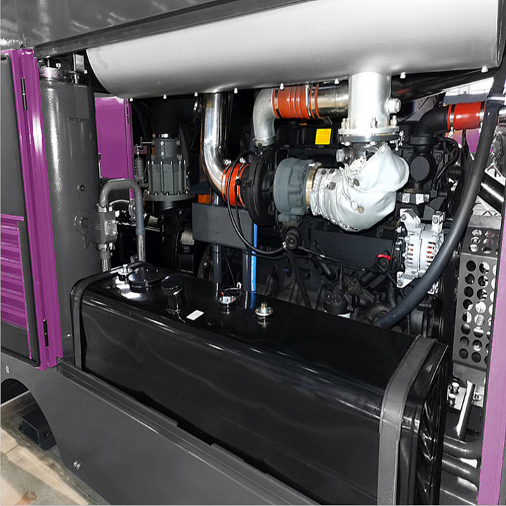 Diesel Screw Air Compressor Machine 34Bar High Pressure Screw Air Compressor For Sale