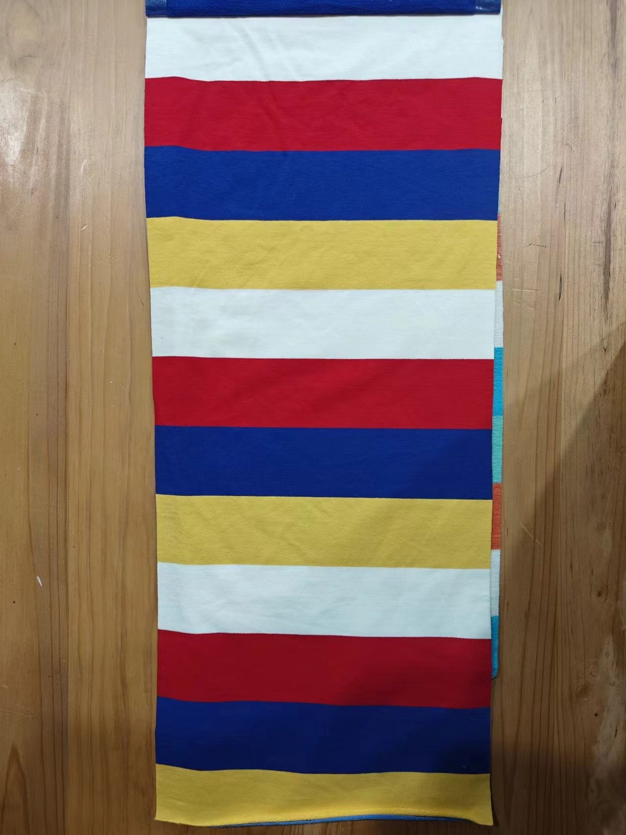 Natural Easy To Care For Flexible And Fashionable Striped Knit Fabric For French Terry