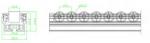 Extruded OEM Aluminium Roller Track Not Anti Static