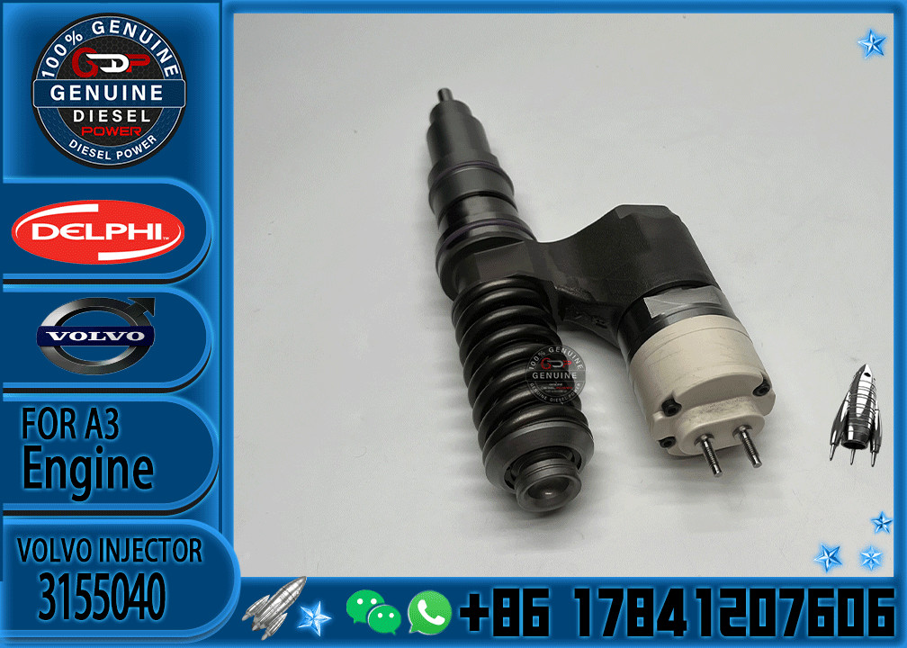 Diesel Fuel Injector BEBE4B12001 3155040 3169521 8113837 BEBE4B15001 BEBE4B15003 For VOL EC290 EC360B Excavator