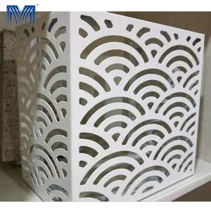 Quality Blade Louver Aluminium Air Conditioner Cover Panel Frame Anti Corrosion wholesale
