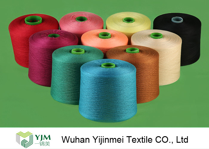 40s/2 40S 100 Spun Polyester Yarn Raw White With Dyeing Tube / Paper Cone
