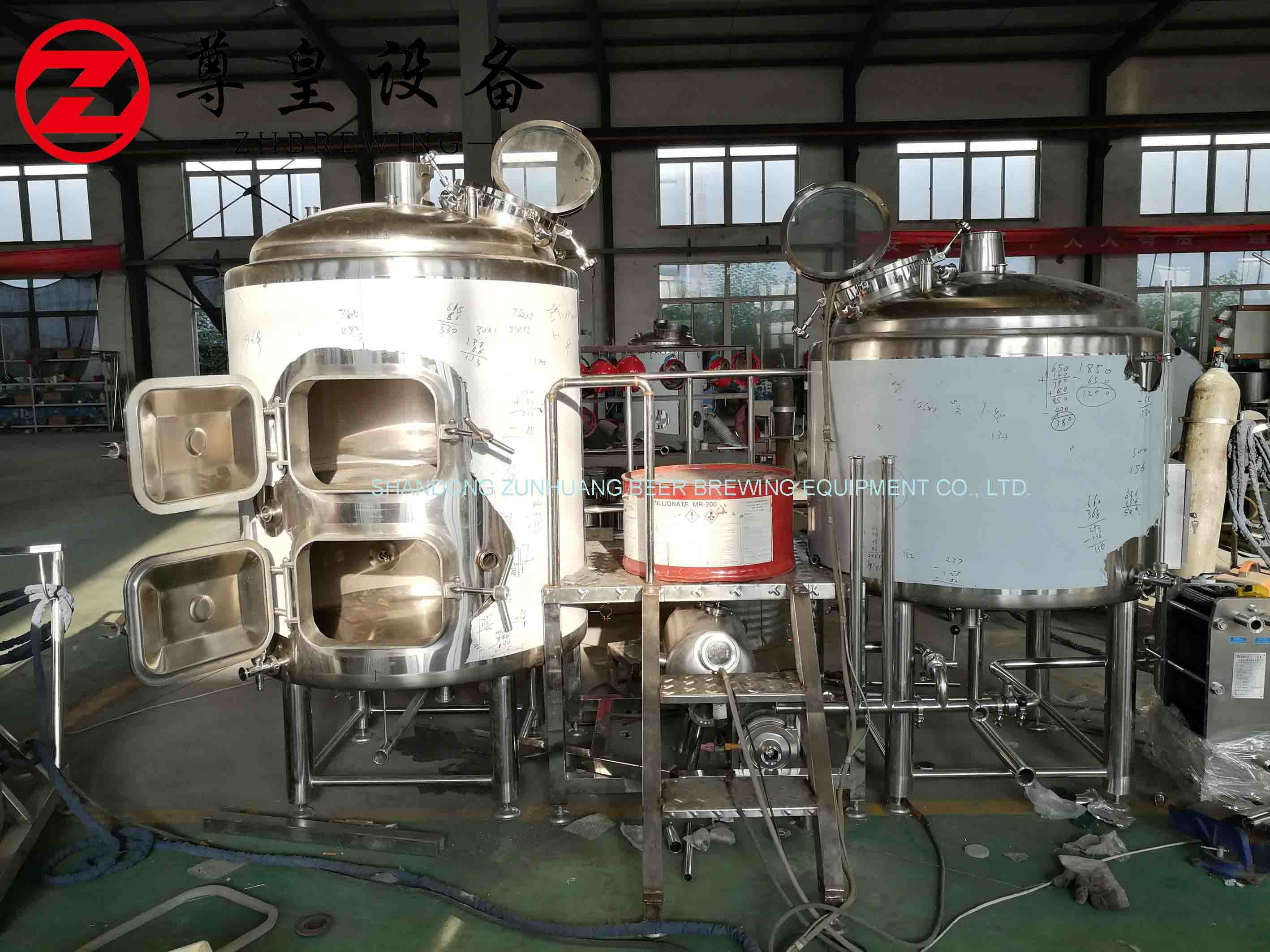 Micro 7 Bbl Brewing System HLT Fire Direct Heating Sus 304 Beer Fermenter