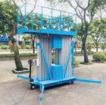 9.8m Vertical Material Handling Lifts 560kg Portable Hydraulic Ladder