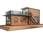 Luxury Office Building Recyclable Prefab Container House For Family Living
