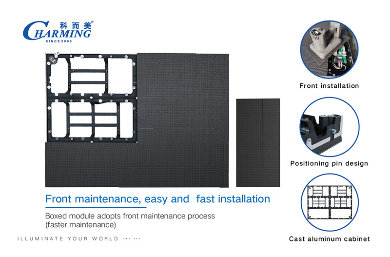 256x192 Indoor Fixed LED Display Screen Anti Collision Multiscene