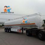 Fuel Delivery 3 Axles Methanol 60CBM Liquid Tanker Trailer