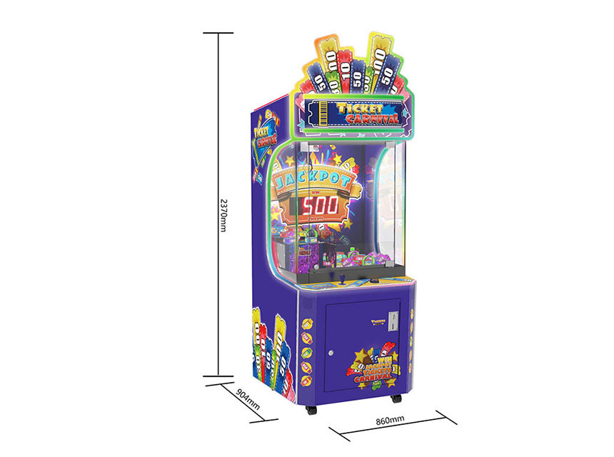 Ticket Carnival Coin Operated Redemption Game Machine