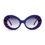 AS102 Womens Round Acetate Frame Sunglasses 100% UV Protection
