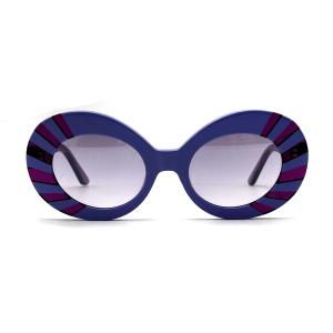 Quality AS102 Womens Round Acetate Frame Sunglasses 100% UV Protection wholesale