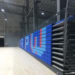 HDPE Material Audience Systems Retractable Seating For Fixed Grandstand