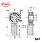 DBM/DBF Series Metric Ball Screw Assemblies: Oil-Impregnated Bronze Raceways,
