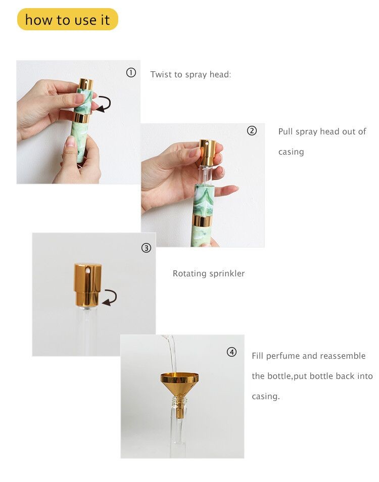 OEM / ODM Mini Twist Up Fragrance Atomiser Empty Plastic Perfume Bottle