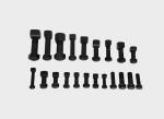 Black Oxygen Surface Track Bolts And Nuts 4F3650 Bulldozer Excavator Spare Parts