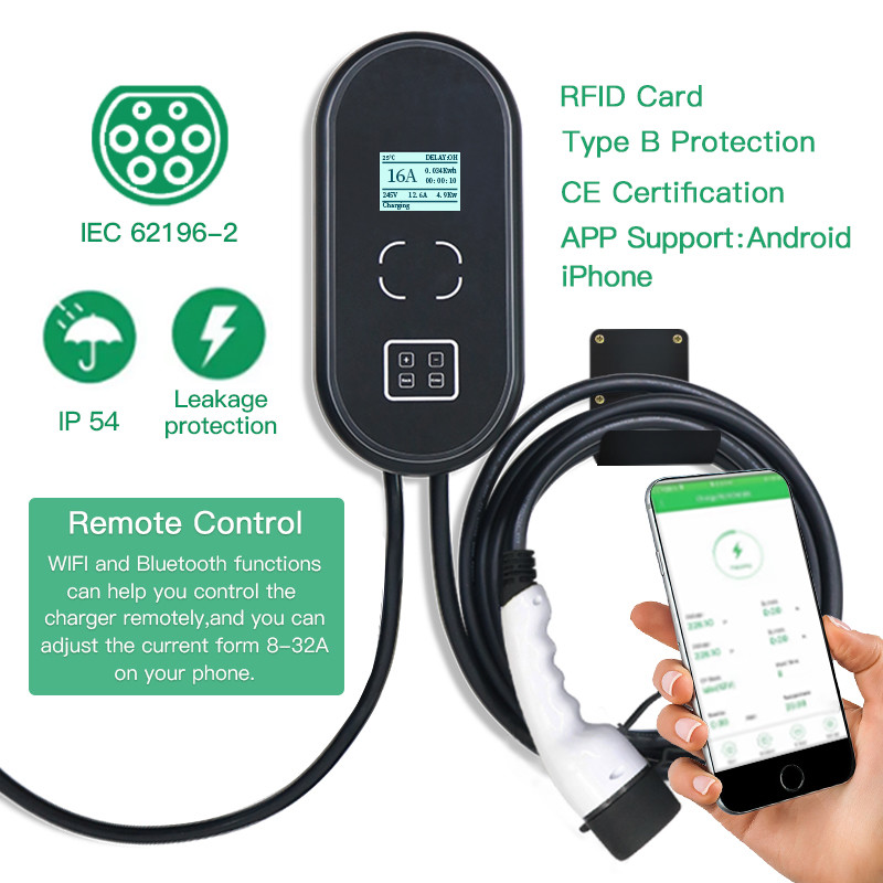 FCC Electric Car Charging Cable 3 Phase Type 2 With SAE J1772 Plug 440v 60HZ