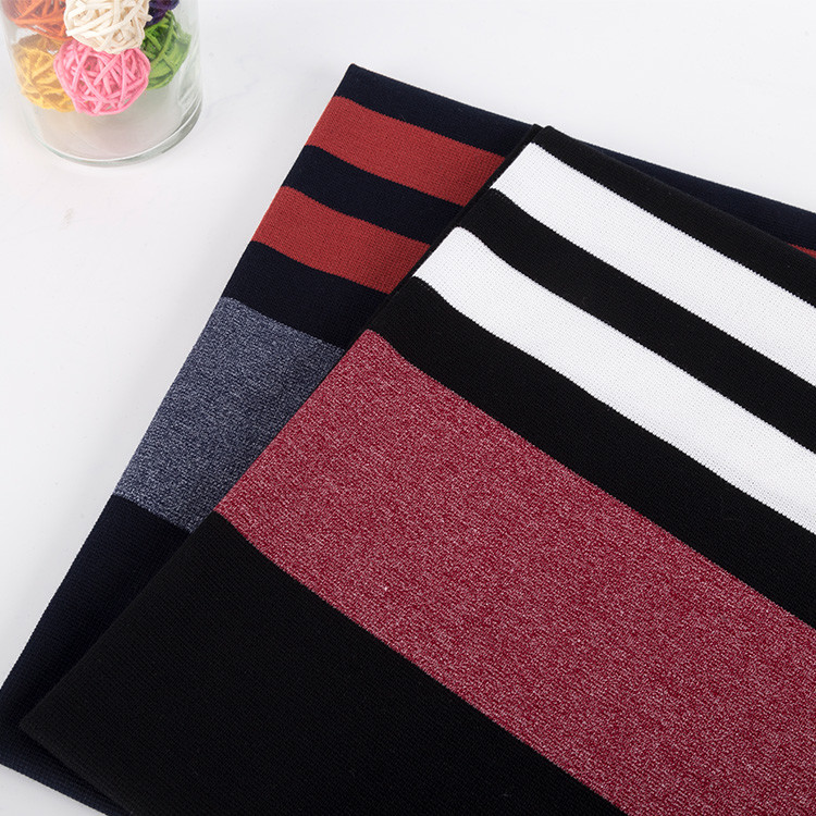 Breathable And Fashionable And Unique Healthy Striped Knit Fabric For Polo Shirt