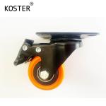 Orange PVC or PU 1.5inch 2inch 2.5inch 3inch Plastic Furniture Casters for Heavy