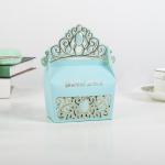 230g Whitecard Elegant Crown Childrens Wedding Favour Boxes