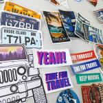 Vinyl Die Cut PVC Custom Stickers Printing Adhesive Waterproof Logo Transparent