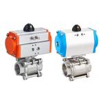 DN50 Pn16 CF8m 1000wog 3PC Pneumatic Actuators Float Ball Valve within 30 Days