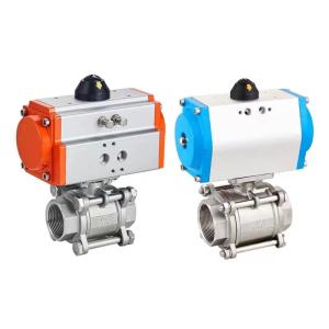 Quality Q611F-16P 2 Way 3 PC Air Control Pneumatic Actuator Ball Valve Perfect for Industrial wholesale