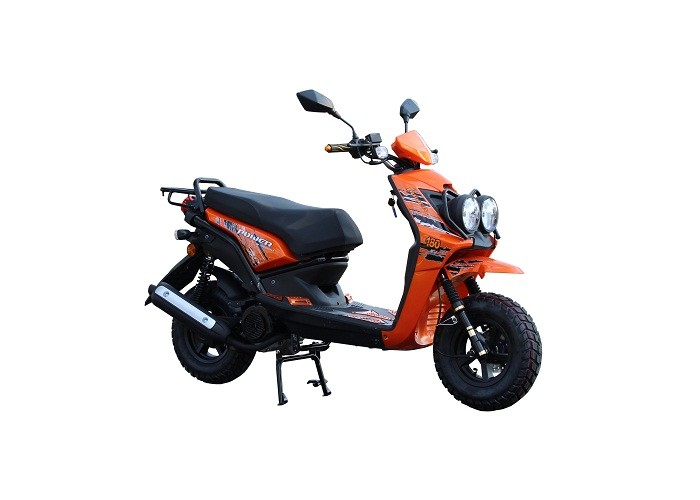 orange color fashion model 4 Stroke GY6 Enginee and 80km/h Max Speed 150cc gas scooter
