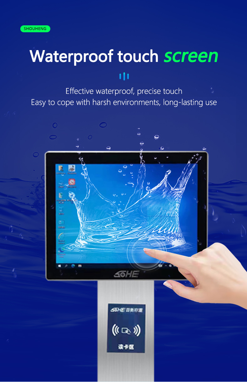Waterproof Touch Screen SOHE Swipe Card Counting Smart Scale with 3KG Accuracy Error